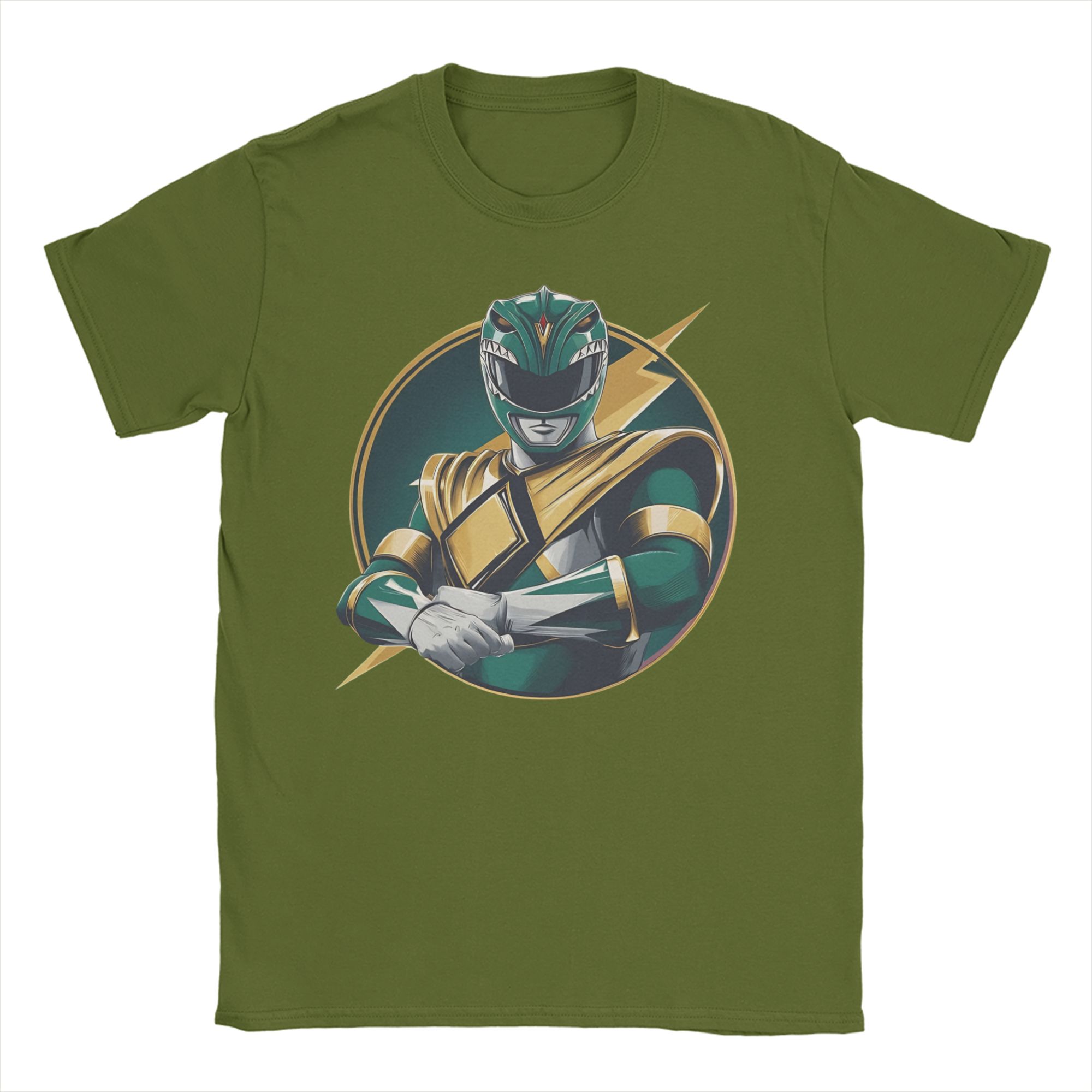 Anime Cosplay Ideas Male - Maglietta Green Power Rangers per uomo