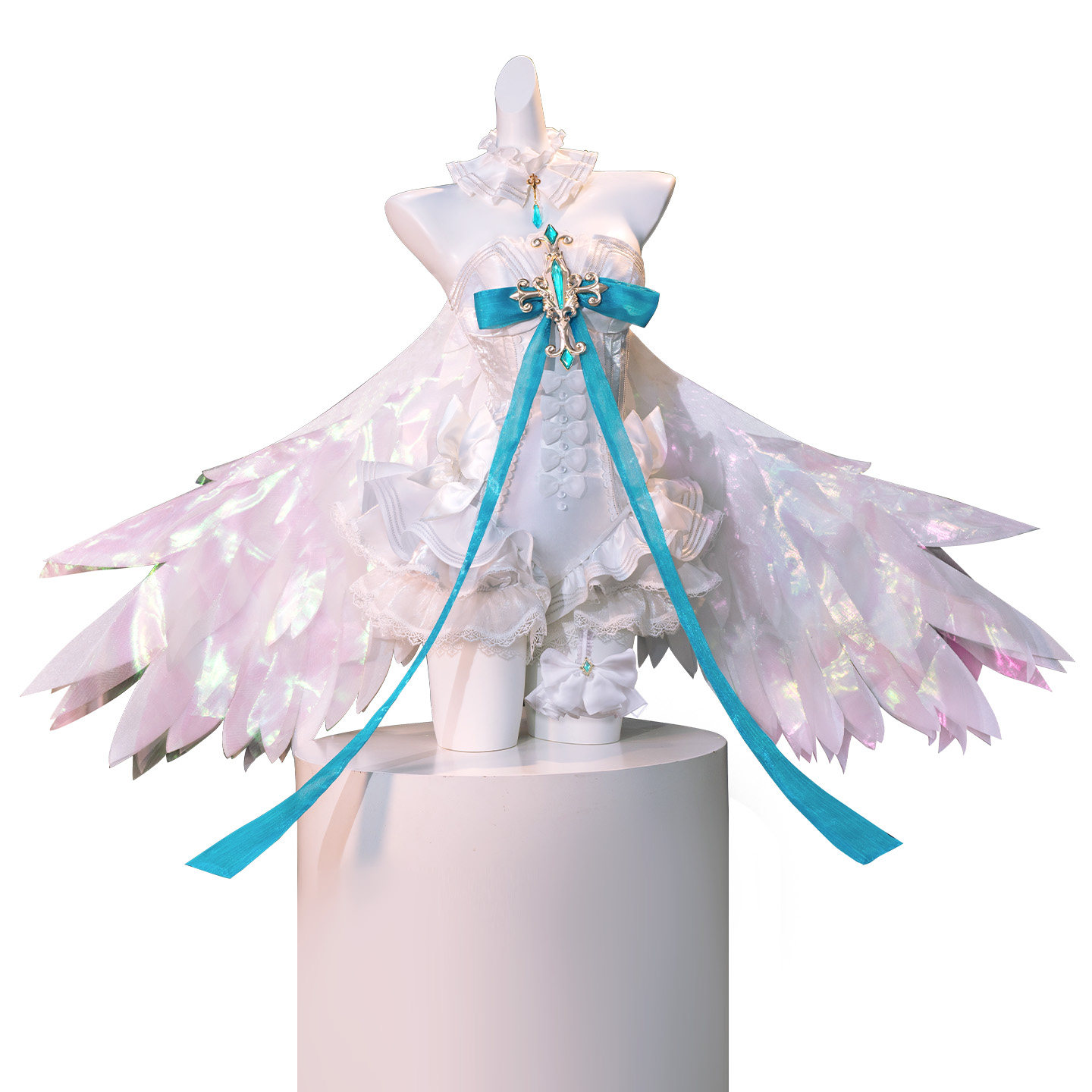 Convention Cosplay Anime - Costume Cosplay Miku Elegante con Ali,
