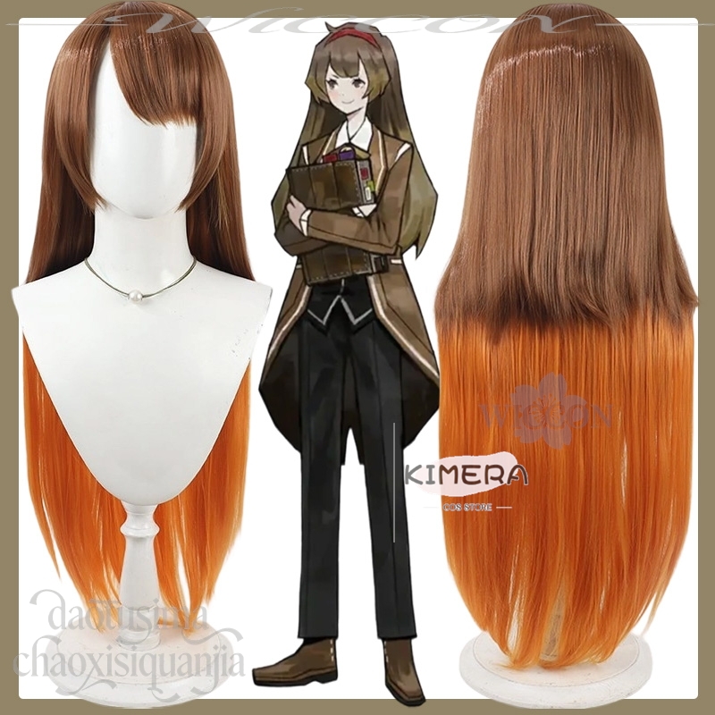 Anime Cosplay Orange Hair - Parrucche Cosplay Malkuth Anime Game Library