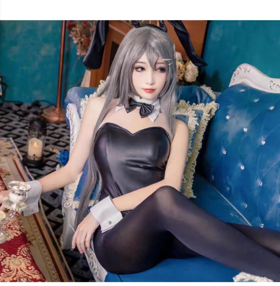 Anime Cosplay Bodysuit - Sexy Bunny Girl Sakurajima Mai Costume