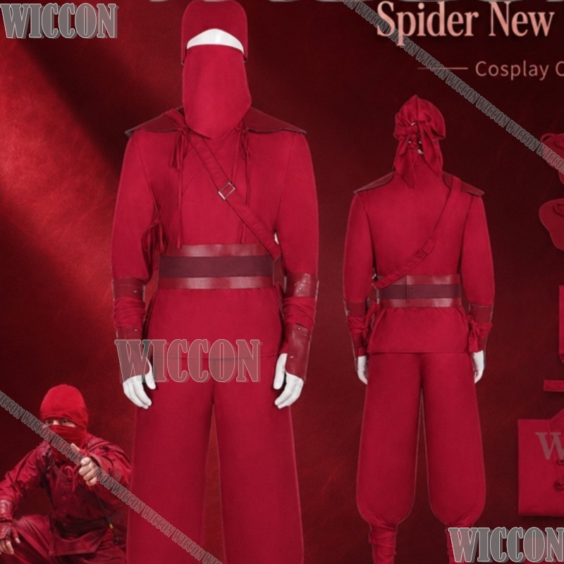 Anime Cosplay Ninja - Tuta da Ninja Giapponese Rossa con