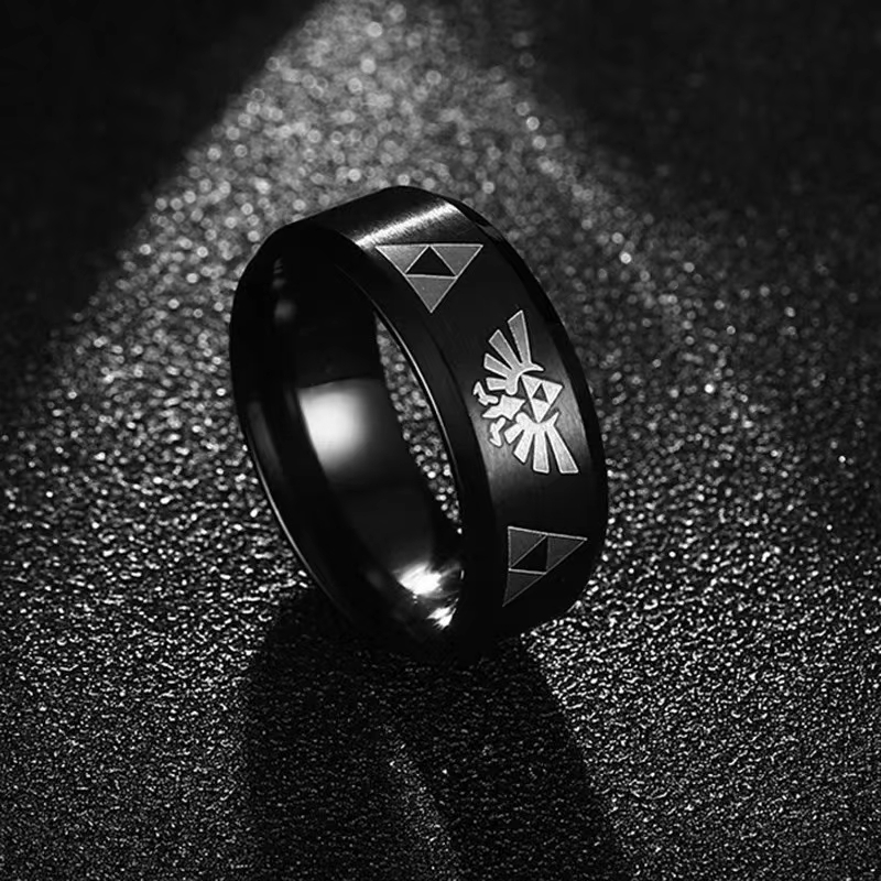 Anime Cosplay Name - Anello a fascia triangolare Triforce Anime