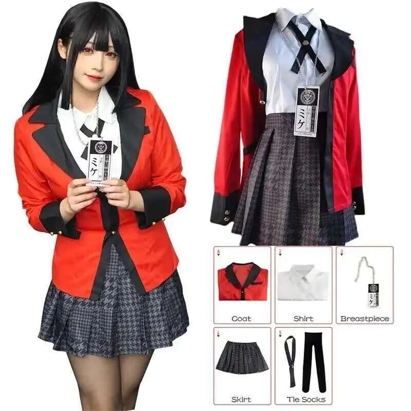Anime Cosplay Ninja - Anime Kakegurui Jabami Yumeko Costume Cosplay