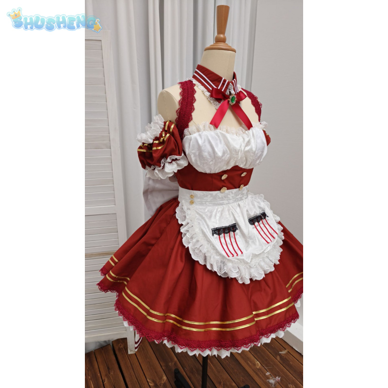 Anime Cosplay Maid - Houshou Marine Costume Cosplay Anime Vtuber