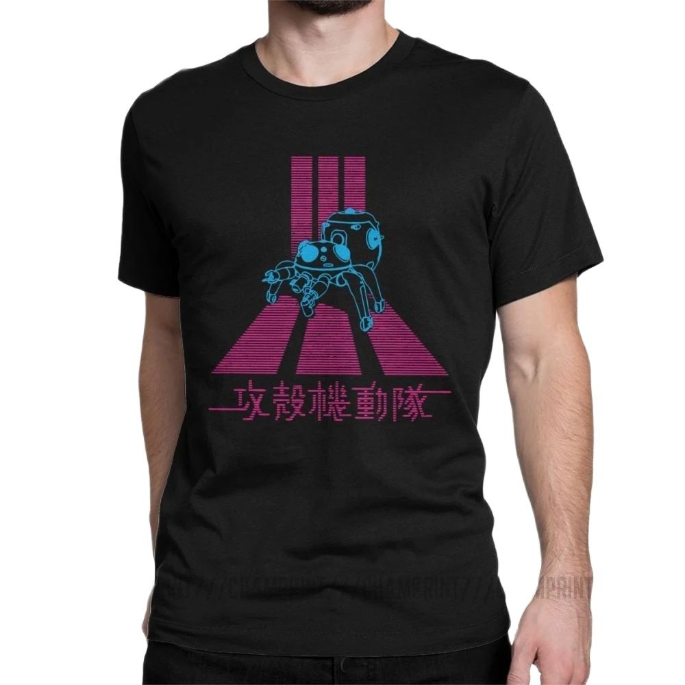Anime Cosplay Ideas Male - T-Shirt Vintage Ghost In The Shell