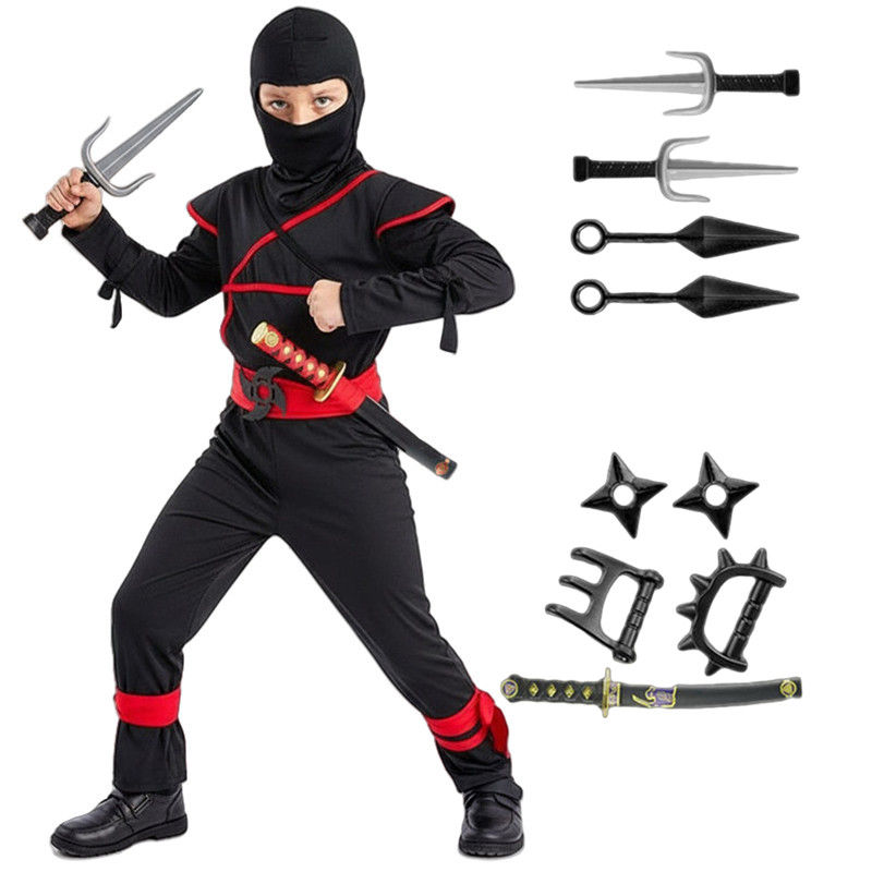 Anime Cosplay Ninja - Costume da samurai giapponese per bambini