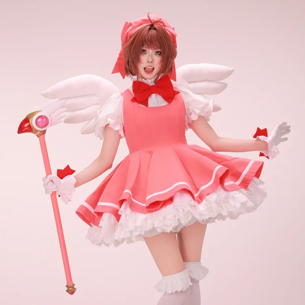 Kinomoto Sakura Cosplay Pink L - Anime Cosplay Easy recensione e prezzo