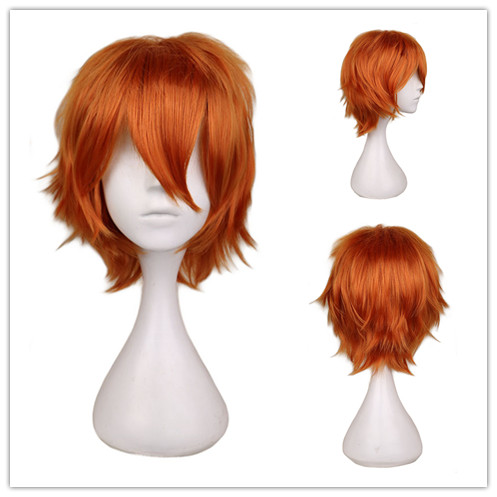 Parrucca corta arancione per u - Anime Cosplay Orange Hair recensione e prezzo
