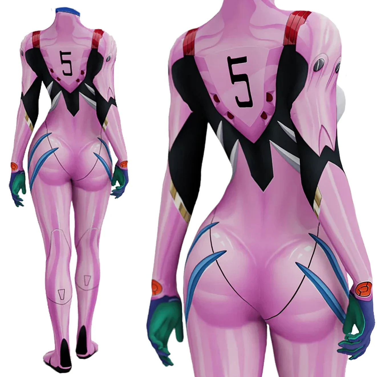 Anime EVA 05 Makinami Costume  - Anime Cosplay Bodysuit recensione e prezzo