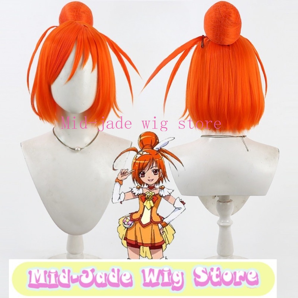 Parrucca Cosplay Smile PreCure - Anime Cosplay Orange Hair recensione e prezzo